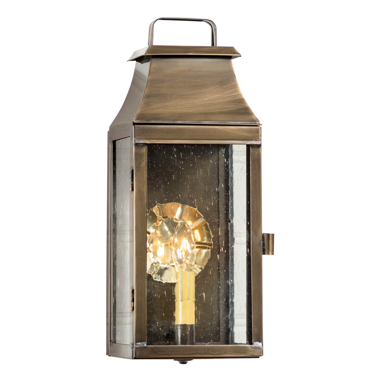 Valley Forge Wall Light in Weathered Brass - 1 Light - Irvin's Tinware